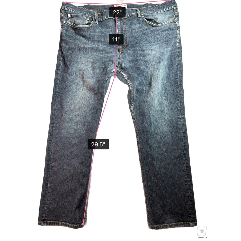 Mens Jos. A. Bank Jeans | Waist 44 | Blue 1905 Collection Straight Leg Denim - Picture 3 of 14